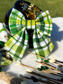 Shamrock Plaid Sailor Bow