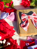 Love Checkered Plaid Sailor Bow