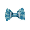 Blue Checkered Bow