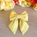 Buttercup Gingham Sailor Bow
