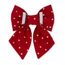 Red Polka Dot Sailor Bow
