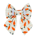 Plaid Carrots Sailor Bow
