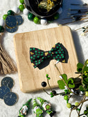 Speckled Gold Shamrock Bow