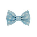 Pastel Blue Plaid Bow