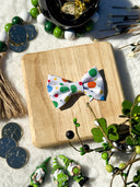 Rainbow Confetti Polka Dot Bow