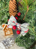 Holly Berry Branches Bow