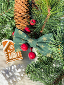 Evergreen Snowflake Bow