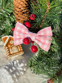 Pink Peppermint Gingham Bow