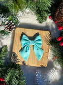 Frosted Teal Sailor Bow
