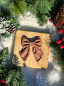 Gingerbread Brown Sailor Bow