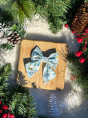 Golden Winter Woods Sailor Bow