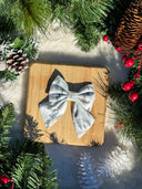Frosted Pine Sailor Bow