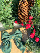 Evergreen Snowflake Sailor Bow