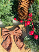 Gingerbread Brown Sailor Bow