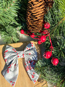 Holly Berry Branches Sailor Bow