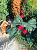 Evergreen Snowflake Sailor Bow