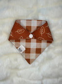 Autumn Leaves - Pet dog cat snap on reversible pet bandana accessories