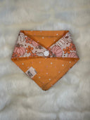 Blush Harvest Bloom - Pet dog cat snap on reversible pet bandana accessories