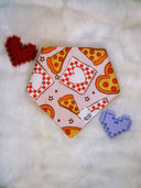 Pizza My Heart - Pet dog cat snap on reversible pet bandana accessories