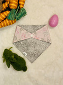 Roseate Reverie - Pet dog cat snap on reversible pet bandana accessories