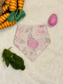 Roseate Reverie - Pet dog cat snap on reversible pet bandana accessories