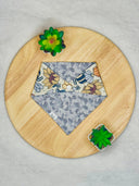 Bee-lieve in the Buzz - Pet dog cat snap on reversible pet bandana accessories