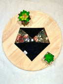 Nocturnal Spring - Pet dog cat snap on reversible pet bandana accessories