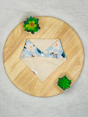 Magnolia Magic - Pet dog cat snap on reversible pet bandana accessories