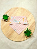 Sheer shell-egance - Pet dog cat snap on reversible pet bandana accessories