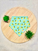 Lemon Sun Drops - Pet dog cat snap on reversible pet bandana accessories