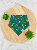 Spring Bugs - Pet dog cat snap on reversible pet bandana accessories