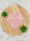 Gotcha Day Pink - Pet dog cat snap on reversible pet bandana accessories