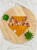 Fall Foxes - Pet dog cat snap on reversible pet bandana accessories