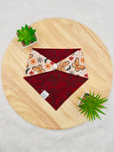 Butterfly Spooky - Pet dog cat snap on reversible pet bandana accessories