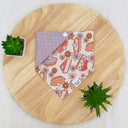 Floral Pies - Pet dog cat snap on reversible pet bandana accessories