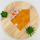 Pumpkin Pie Candle - Pet dog cat snap on reversible pet bandana accessories