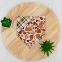 Cornucopia Pie Feast - Pet dog cat snap on reversible pet bandana accessories