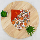 Thanksgiving Dinner Feast - Pet dog cat snap on reversible pet bandana accessories
