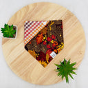 Golden Leaves - Pet dog cat snap on reversible pet bandana accessories