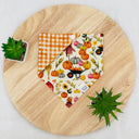 Pumpkin Patch Scarecrow - Pet dog cat snap on reversible pet bandana accessories