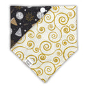 New Years Celebration - Pet dog cat snap on reversible pet bandana accessories