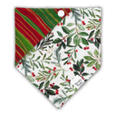 A Kiss under the Mistletoe - Pet dog cat snap on reversible pet bandana accessories