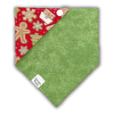 Christmas Gingerbread House - Pet dog cat snap on reversible pet bandana accessories