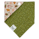 Gingerbread Candy Cane Medley - Pet dog cat snap on reversible pet bandana accessories