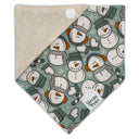 Cozy Snowman with Ear Muffs - Pet dog cat snap on reversible pet bandana accessories
