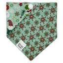 Christmas Medley - Pet dog cat snap on reversible pet bandana accessories