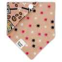 Iced coffee bean heart drink lover - Pet dog cat snap on reversible pet bandana accessories