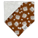 Cozy Hot Chocolate Marshmallows - Pet dog cat snap on reversible pet bandana accessories