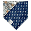 Snowman Snow Globe Warm Hot Chocolate Cookies - Pet dog cat snap on reversible pet bandana accessories