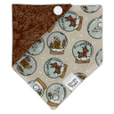 Christmas Snow Globe Reindeers Gingerbread House Snowman- Pet dog cat snap on reversible pet bandana accessories